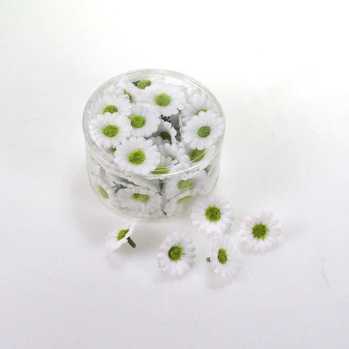 100 G�nsebl�mchen 3cm wei� Streudeko Blume k�nstlich Sommer Streudeko Tischdeko