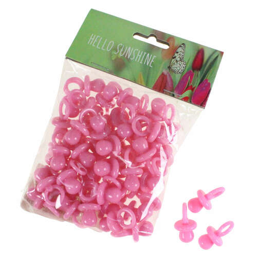 48 Schnuller 2,8x1,5cm Streudeko Taufe Geburt Baby Deko Tischdeko 