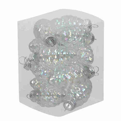 12 Tannenzapfen Glas Christbaumkugeln Zapfen Weihnachtsschmuck 60mm 6cm Baumdeko 