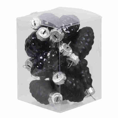 12 Tannenzapfen Glas Christbaumkugeln Zapfen Weihnachtsschmuck 60mm 6cm Baumdeko 