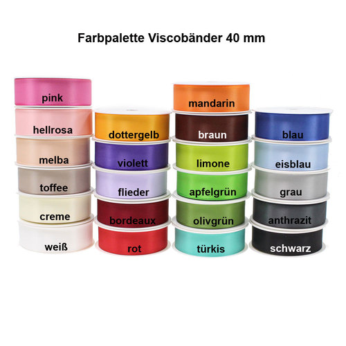 50m x 40mm Visco Dekoband Taftband Schleifenband Geschenkband Schleife