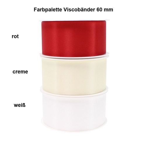 50m x 60mm Visco Dekoband Taftband Schleifenband Geschenkband Schleife