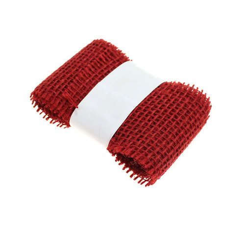 2m x 60mm Juteband Jutestr�ngchen Geschenkband Gitterband Jute Deko Band  