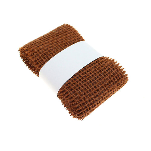 2m x 60mm Juteband Jutestr�ngchen Geschenkband Gitterband Jute Deko Band  