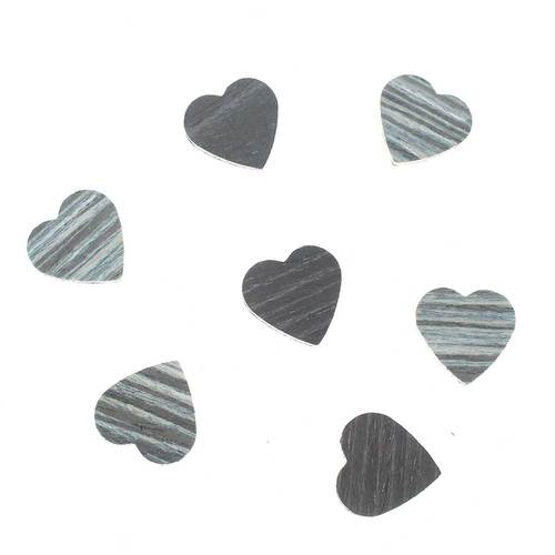 48 Herzen Holz 2,5cm Maserung Streudeko Holzherzen Streuherzen Deko Tischdeko 