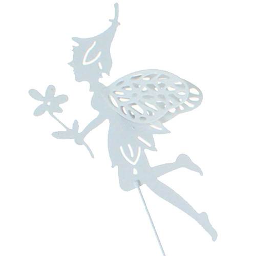 Stecker Elfe Fee schwebend L31,5cm Metall Garten Deko Stab Elfenstecker 