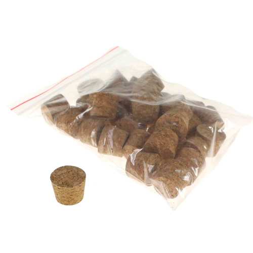 32 Korken klein ca H19mm 22-24mm f�r Milchflaschen Stopfen St�psel Deckel Kork