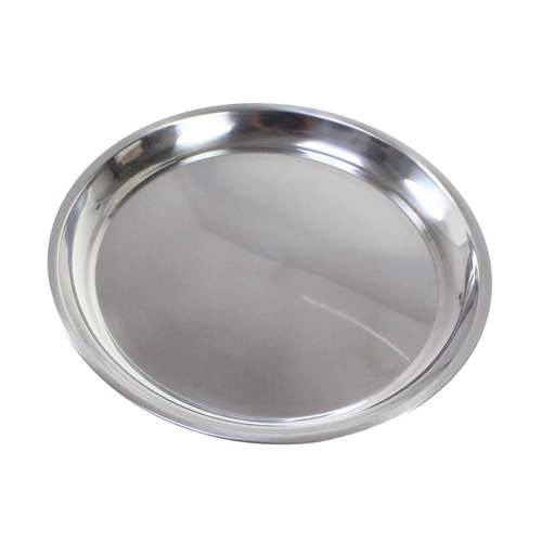 Edelstahl Teller 20-60cm Untersetzer Tablett Geschirr Platte Napf Servierplatte 