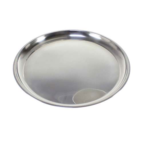 Edelstahl Teller 20-60cm Untersetzer Tablett Geschirr Platte Napf Servierplatte 