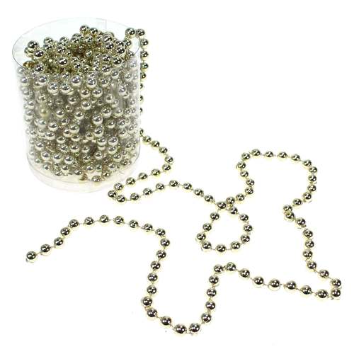 8m Perlengirlande Perlenkette Perlen 8mm Perlenschnur Baumschmuck Deko Kette 