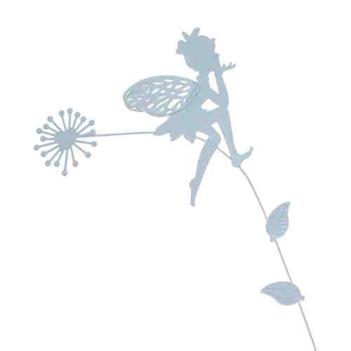 Stecker Elfe Fee Pusteblume Metall L41,5cm rost o wei� Garten Deko Pick Stab 