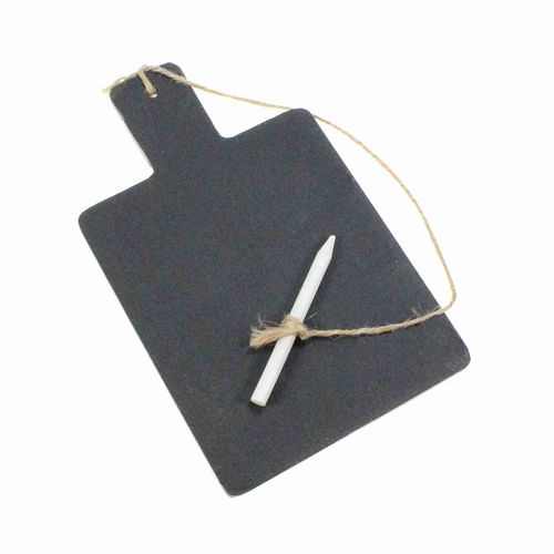 Schiefertafel mit Kreidestift ca 19x11,5 cm Men�tafel Servierbrett K�chentafel