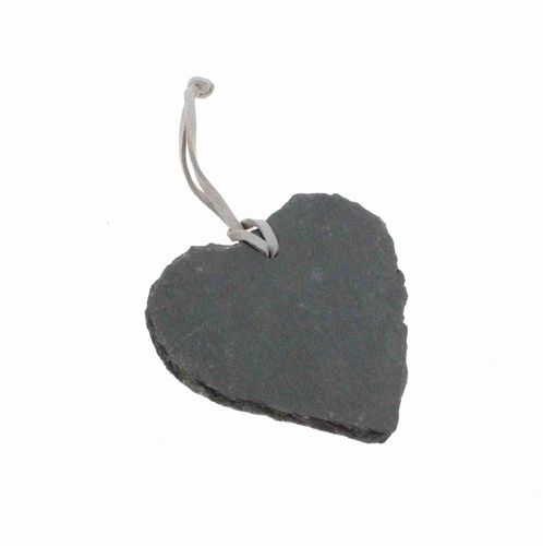 Herz Schiefer 7cm Schieferherz Schiefertafel Schieferplatte H�nger Hochzeit