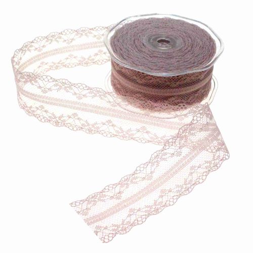 20m Spitzenband B40mm Stickerei Spitze Borte Dekoband Zierband Spitzenbord�re 