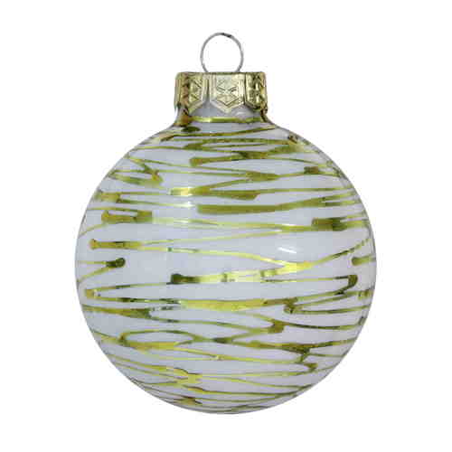 Weinachtskugel 75mm stilisiert Christbaumkugel Baumschmuck Weihnachten Deko 