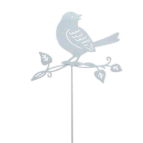 Blumenstecker Vogel Metall L37cm Pflanzenstecker Gartenstecker Deko Stecker 