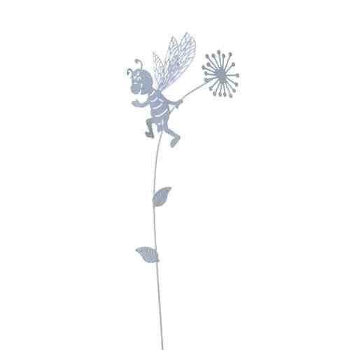 Blumenstecker Biene Metall L39cm Pflanzenstecker Gartenstecker Deko Stecker 