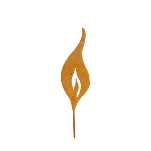 Flamme rost Metall Stecker Weihnachten Blumenstecker Deko Gartenstecker 