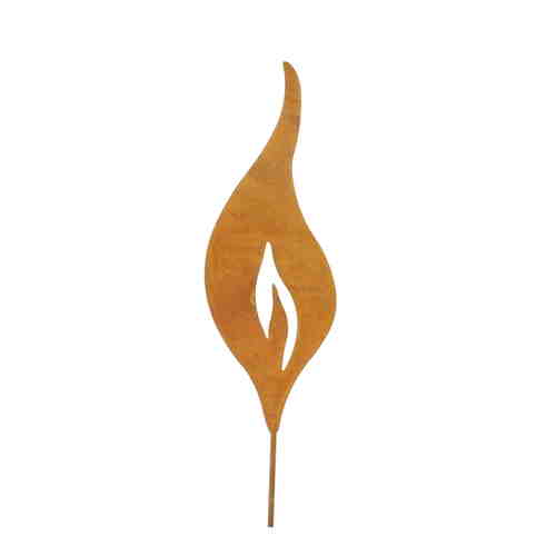 Flamme rost Metall Stecker Weihnachten Blumenstecker Deko Gartenstecker 