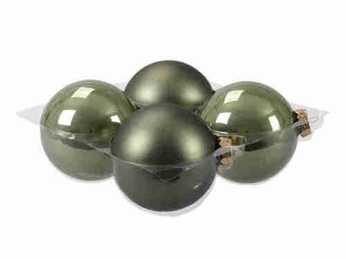 4 Christbaumkugeln 10cm Glas Weihnachtskugel Kugel Baumschmuck 100mm Weihnachten 