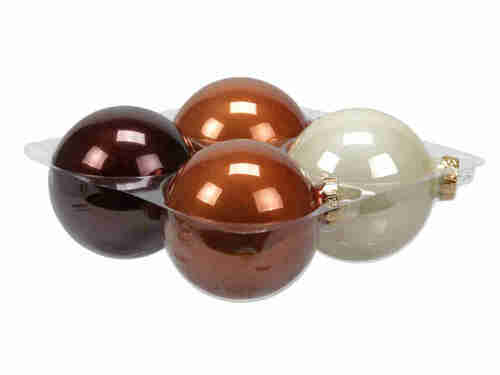 4 Christbaumkugeln 10cm Glas Weihnachtskugel Kugel Baumschmuck 100mm Weihnachten 