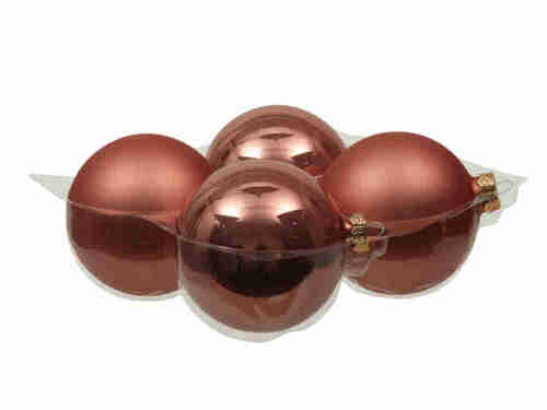 4 Christbaumkugeln 10cm Glas Weihnachtskugel Kugel Baumschmuck 100mm Weihnachten 