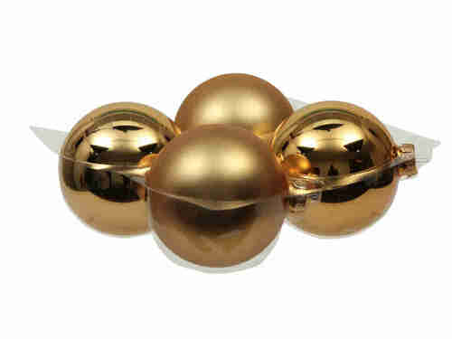 4 Christbaumkugeln 10cm Glas Weihnachtskugel Kugel Baumschmuck 100mm Weihnachten 