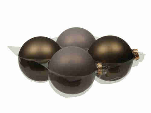 4 Christbaumkugeln 10cm Glas Weihnachtskugel Kugel Baumschmuck 100mm Weihnachten 