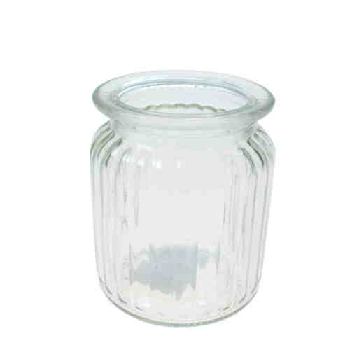 Windlicht Glas Teelichthalter Glasvase H9cm 7,5cm Blumenvase Mini Vase V�schen