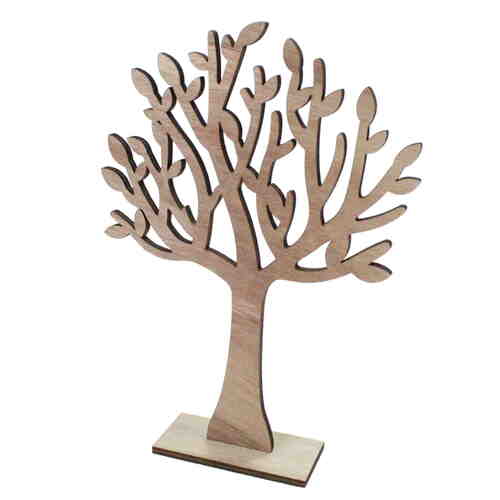 Lebensbaum Aufsteller Holz natur Deko Baum des Lebens Konfirmation Kommunion Taufe