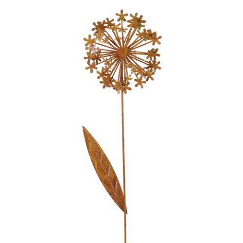 Stecker Pusteblume 3D Metall L 47cm Gartenstecker Blumenstecker Beetstecker