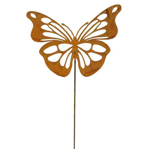Schmetterling Gartenstecker Metall Blumenstecker Gartendeko Edelrost