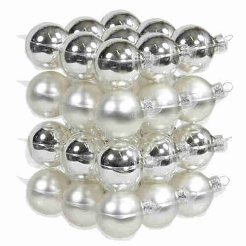 36 Christbaumkugeln Glas 4cm Weihnachtskugel Kugel 40mm Baumschmuck Weihnachten