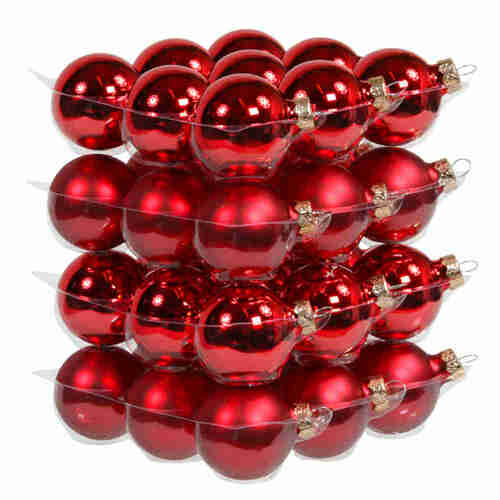 36 Christbaumkugeln Glas 4cm Weihnachtskugel Kugel 40mm Baumschmuck Weihnachten 