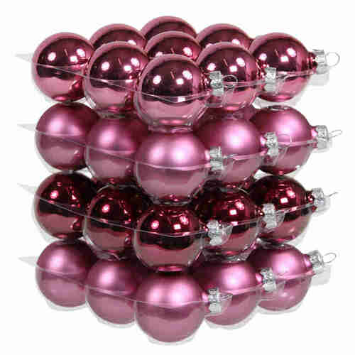 36 Christbaumkugeln Glas 4cm Weihnachtskugel Kugel 40mm Baumschmuck Weihnachten 
