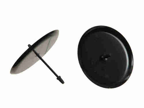 4 Kerzenhalter 6cm Kerzenteller mit Dorn Kerzenpick Stecker Halter Adventskranz schwarz