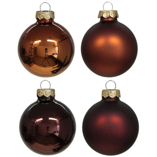 48 Weihnachtskugeln Glas 40mm Christbaumkugel Baumschmuck Weihnachten 4cm