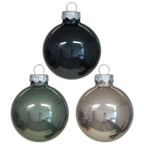 48 Weihnachtskugeln Glas 40mm Christbaumkugel Baumschmuck Weihnachten 4cm