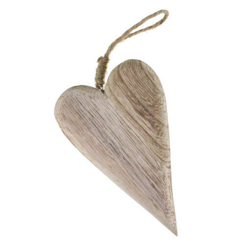 H�nger Holz Herz natur Landhaus Herzh�nger Fensterdeko 