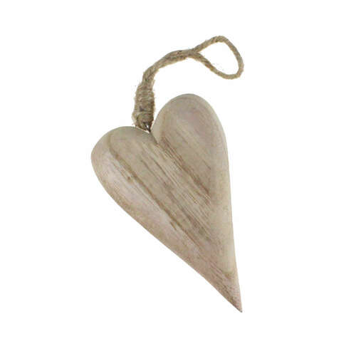 H�nger Holz Herz natur Landhaus Herzh�nger Fensterdeko 
