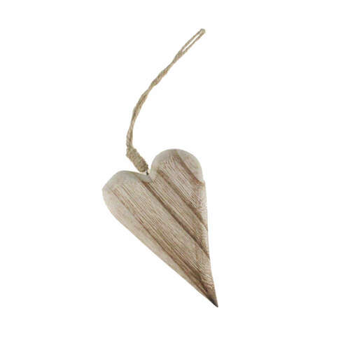 H�nger Holz Herz natur Landhaus Herzh�nger Fensterdeko 