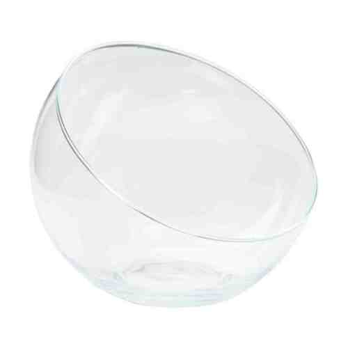 B-Ware Glasschale rund schr�ger Rand 15,5cm H13cm klar Kugel Glas Vase Windlicht