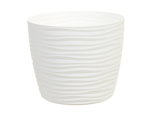 �bertopf Kunststoff Wellen rund 3D-Effekt 5 Farben 2 Gr��en Pflanztopf Blumen 