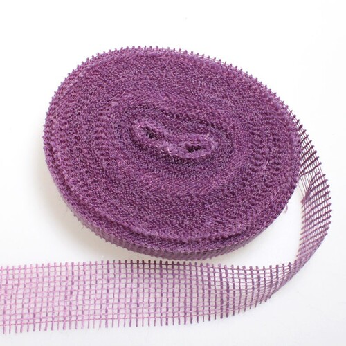 20m Juteband 40mm Schleifenband Geschenkband Gitterband Jute Deko Schleife Band 