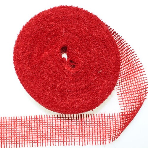 20m Juteband 40mm Schleifenband Geschenkband Gitterband Jute Deko Schleife Band 