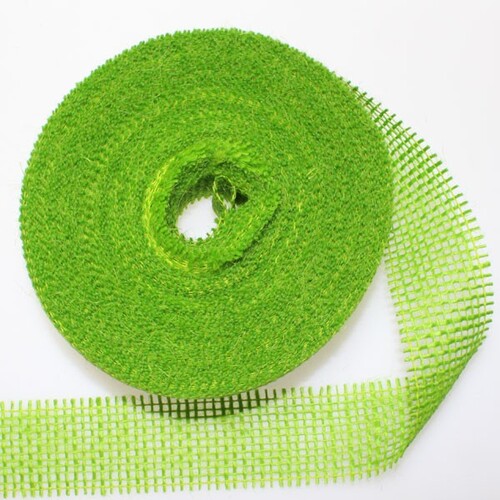 20m Juteband 40mm Schleifenband Geschenkband Gitterband Jute Deko Schleife Band 