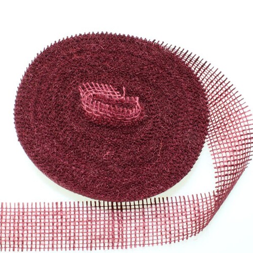 20m Juteband 40mm Schleifenband Geschenkband Gitterband Jute Deko Schleife Band 