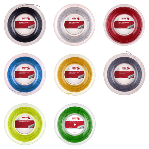 MSV Focus HEX 200m Tennissaite co-poly Kontrolle+Spin