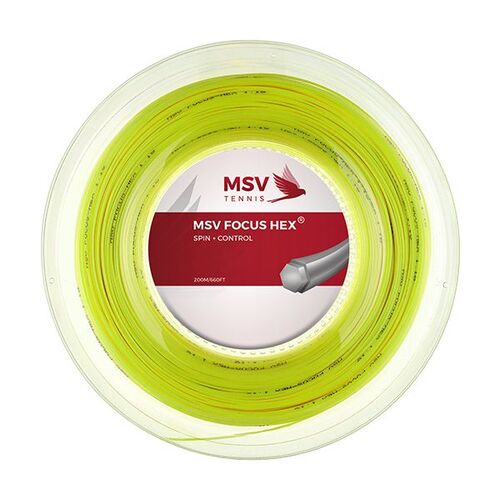 MSV Focus HEX 200m Tennissaite co-poly Kontrolle+Spin 
