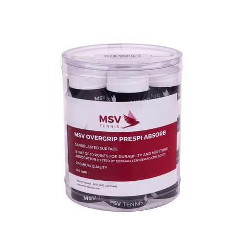 MSV Overgrip Prepsi Absorb 0,6mm Griffband SandgestrahltTennis Squash Badmington 
